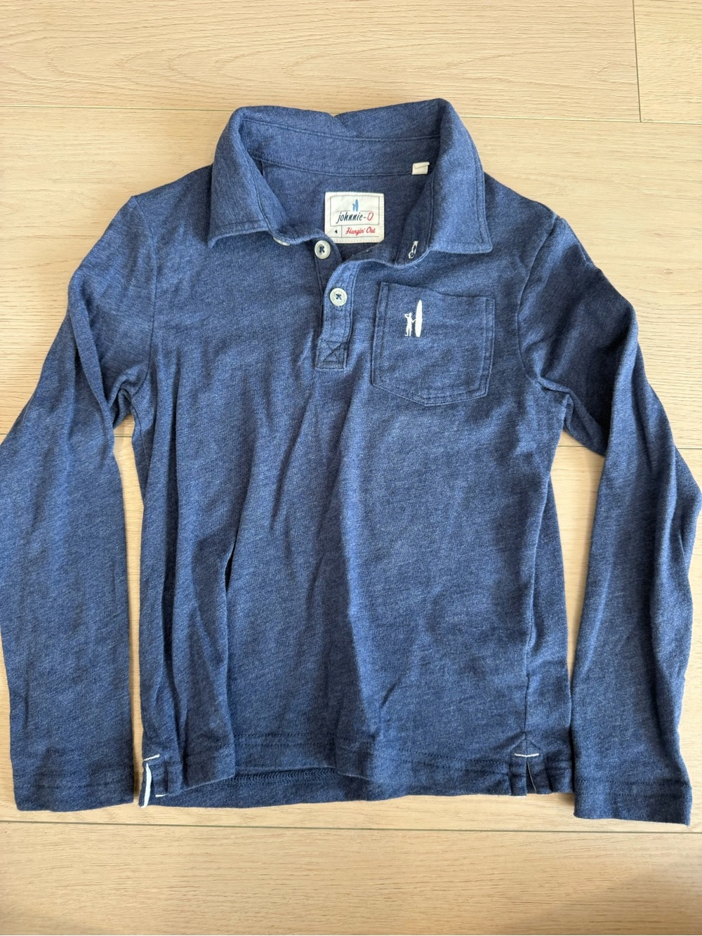 johnnie-O Navy Long-Sleeve Polo for Kids | 4T